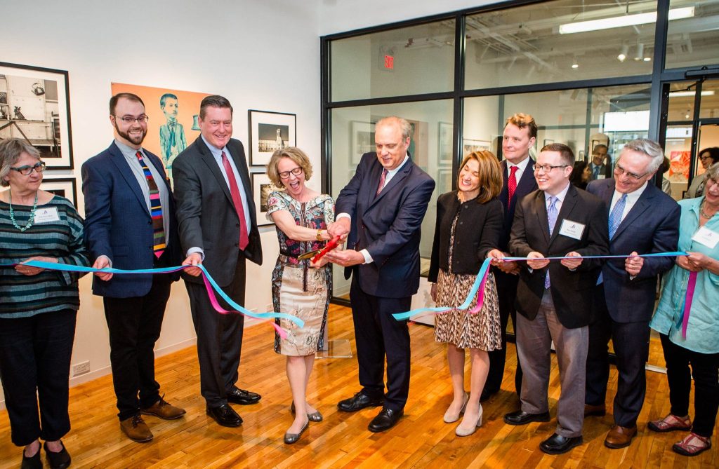 ribbon cutting at campaign celebration May 2019